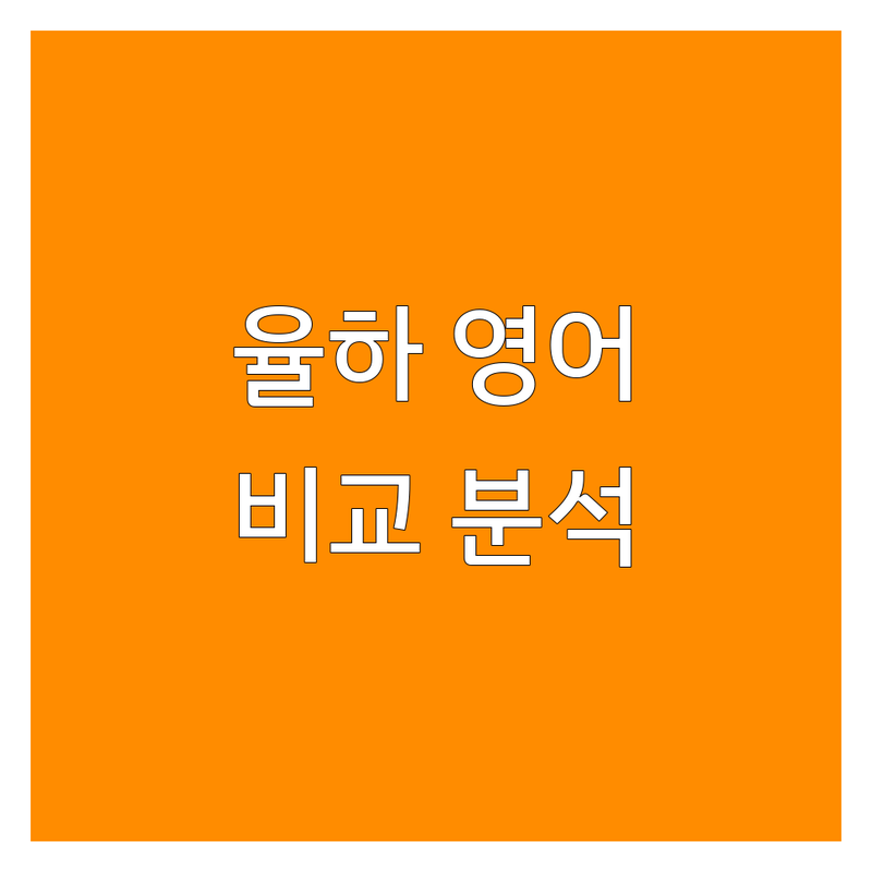 김해시 율하동 영어학원 위치 한눈에 비교 | 가격부터 서비스까지 완벽 분석